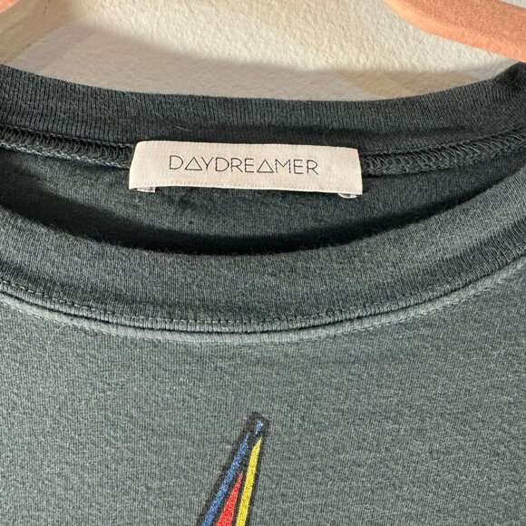 Daydreamer LA AC/DC Cropped Long Sleeve Band Tee Vintage Rock Graphic Size S - Picture 3 of 10